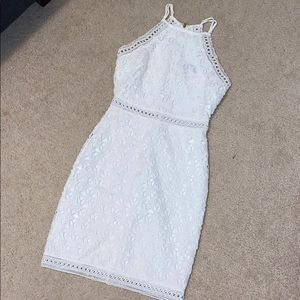 High Neck Eyelet Lace Dress from Lulu’s